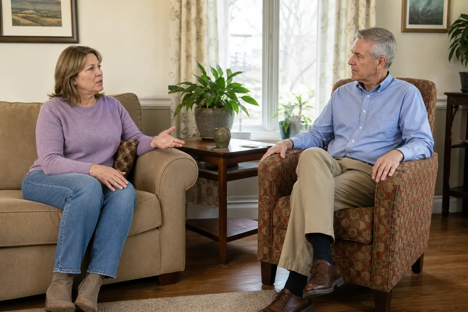 A calm private consultation scene connected to practical hypnosis safety and fit questions for Everleigh Hypnosis readers in Dayton, OH.
